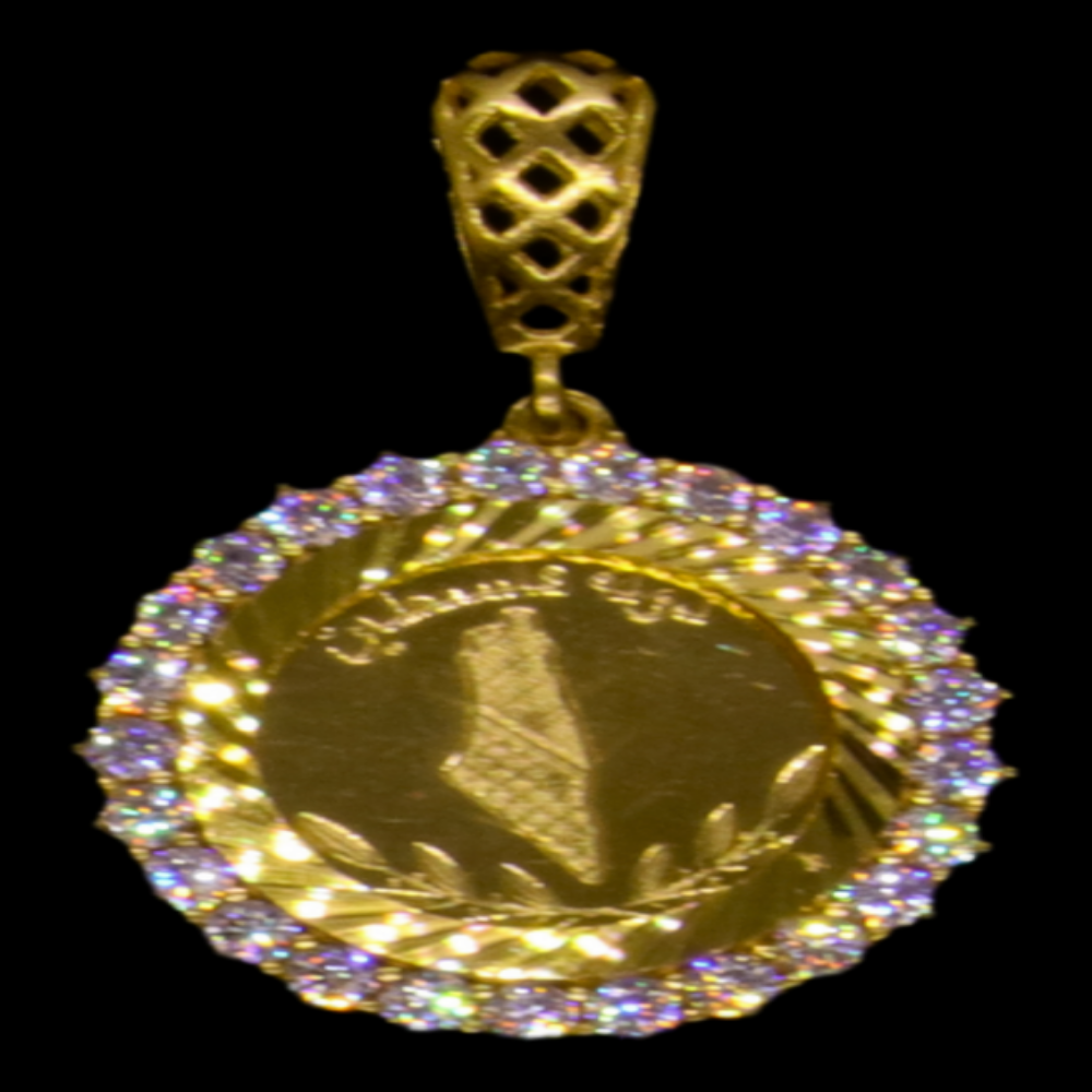 21K Gold Stone Pendant – SW23866